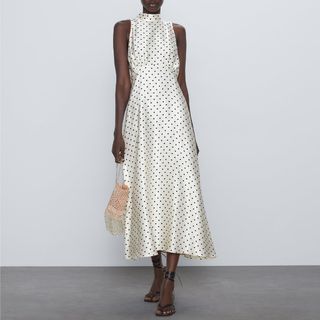 Zara + Polka Dot Print Dress