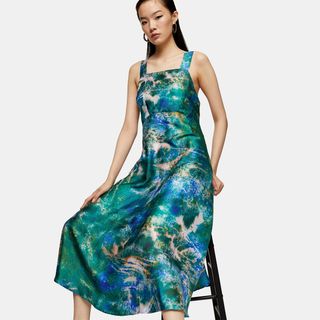 Topshop Boutique + Printed Dress