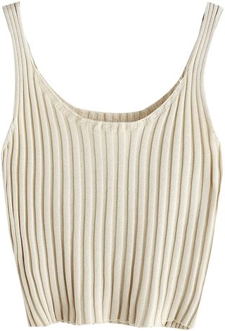 SweatyRocks + Ribbed Knit Crop Tank Top