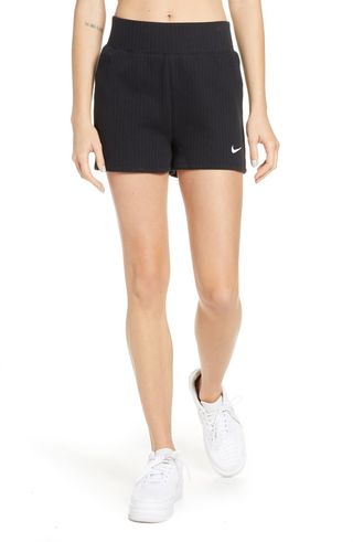 Nike + Sportswear Rib Cotton Shorts