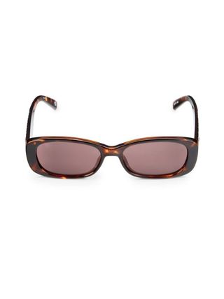 Le Specs + Unreal 52MM Quilted Rectangle Sunglasses