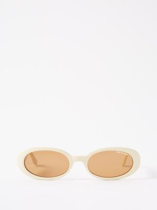 Dmy by Dmy + Valentina Oval Acetate Sunglasses