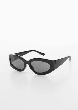 Mango + Curved Frame Sunglasses