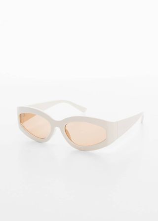 Mango + Curved Frame Sunglasses