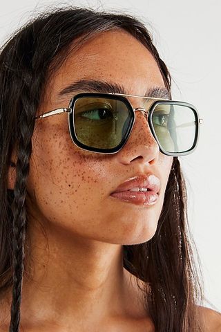 Free People + Luna Classic Aviator Sunglasses