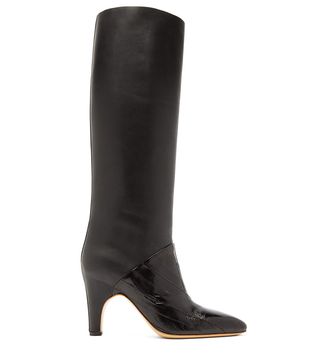 Gabriela Hearst + Rimbaud Patent and Smooth Leather Knee-High Boots