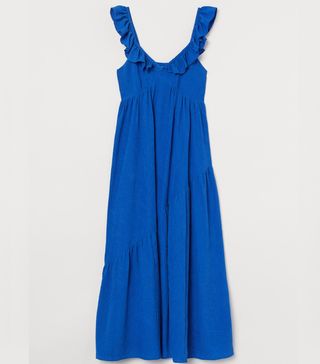 H&M + Flounce-Trimmed Dress
