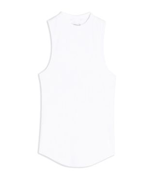 Topshop + Considered White Organic Cotton Cut Out Vest
