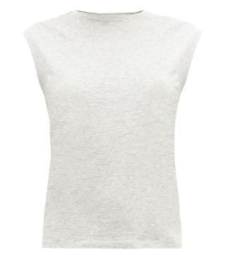 Frame + Le Mid Rise Muscle Cotton Tank Top