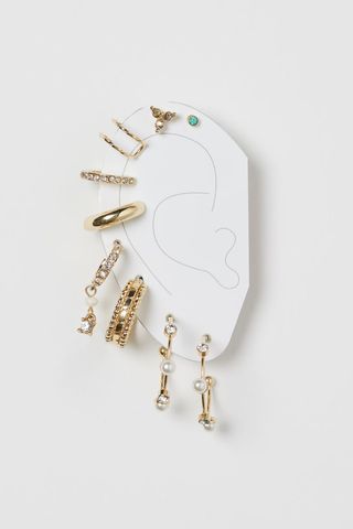 H&M + Set of 9 Earrings and Ear Cuffs