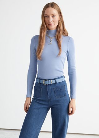 & Other Stories + Long Sleeve Turtleneck Top