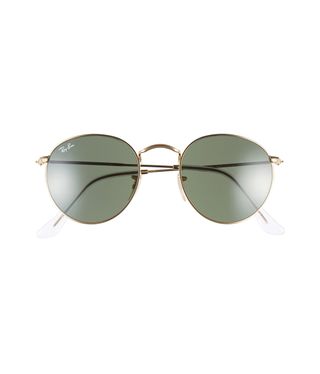 Ray-Ban + Icons 50mm Round Metal Sunglasses