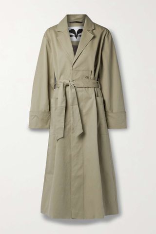 Caes + Belted Cotton-Twill Trench Coat