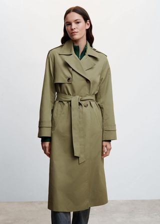 Mango + Double-Button Trench