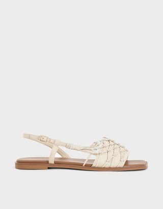 Charles & Keith + Knotted Rope Slingback Sandals