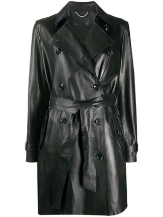 Desa 1972 + Belted Leather Trench Coat