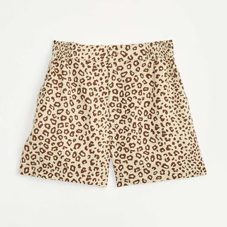 Lou & Grey + Leopard Print Linen Shorts