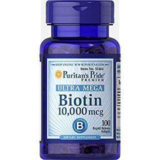 Puritan's Pride + Biotin 10000 Mcg Softgels