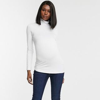 ASOS + Maternity Turtleneck Long Sleeve Top