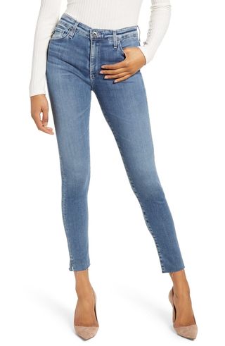 AG + The Farrah High Waist Ankle Skinny Jeans