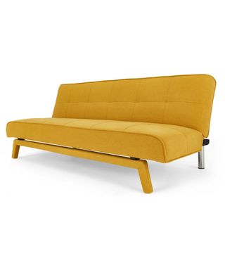 Made + Yoko Click Clack Sofa Bed, Butter Yellow