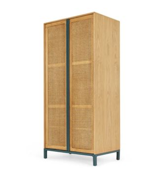 Made + Reema Double Wardrobe, Oak 
Teal