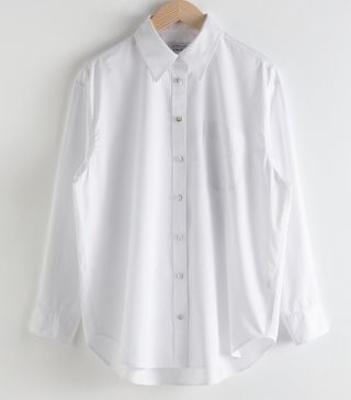 & Other Stories + Oversized Pearl Button Cotton Shirt
