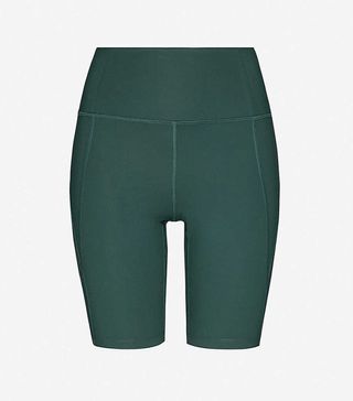 Girlfriend Collective + High-Rise Stretch-Jersey Cycling Shorts