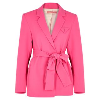 Maggie Marilyn + Have the Faith Pink Wool Blazer