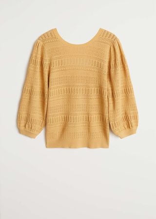 Mango + Openwork Knit Sweater