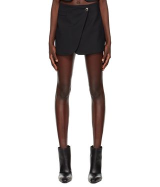 Coperni + Black Tailored Miniskirt