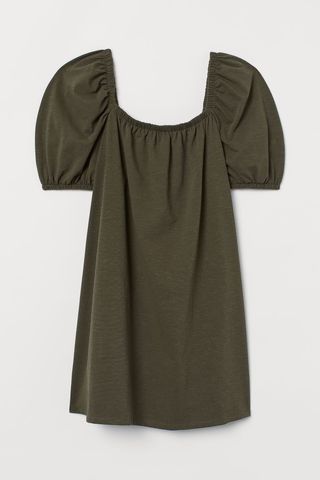 H&M+ + Puff-Sleeved Dress