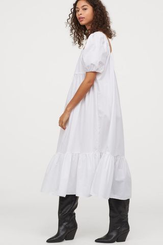 H&M + Cotton Poplin Dress