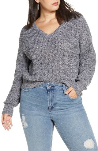 BP. + Marled V-Neck Sweater