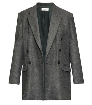 Isabel Marant Étoile + Eagen Checked Double-Breasted Blazer
