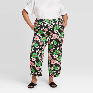 Who What Wear x Target + Cropped Silky Trouser