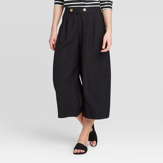 Who What Wear x Target + Wide Leg Cropped Pants