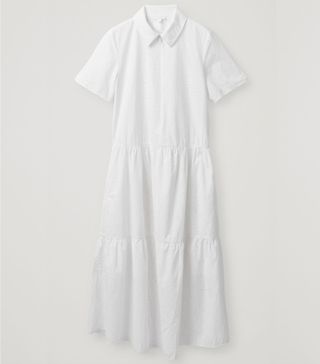 COS + Embroidered Dress With Panels