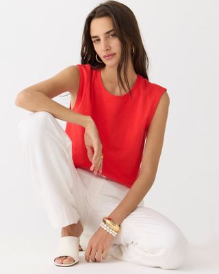 J.Crew + Organic Slub Cotton Muscle T-Shirt