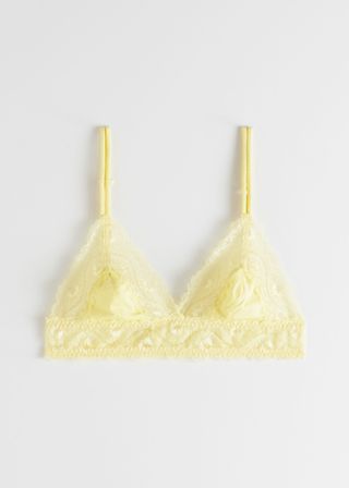 & Other Stories + Soft Lace Triangle Bra