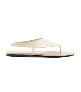 The Row + Ravello Leather Flat Sandals