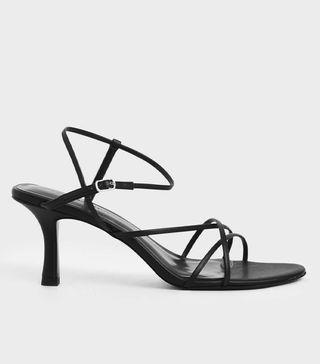 Charles & Keith + Strappy Sculptural Heel Sandal