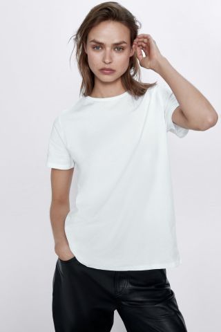 Zara + Basic Asymmetric T-Shirt