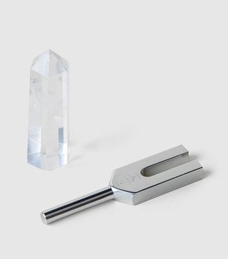 KonMari + Finding Balance: Tuning Fork & Clear Quartz Crystal