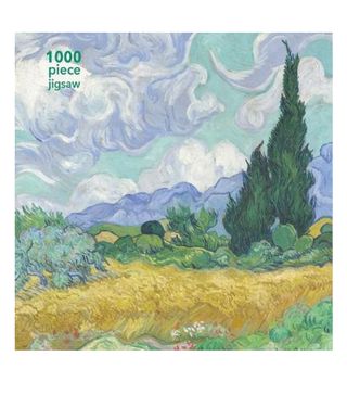 Van Gough + Wheatfield With Cypress 1000 Piece Jigsaw Puzzle