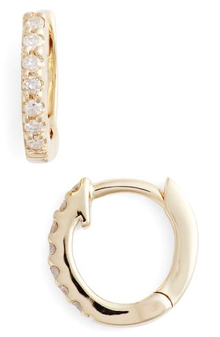 Dana Rebecca Designs + Mini Diamond Huggie Hoop Earrings