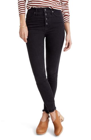 Madewell + 10-Inch High Waist Skinny Jeans Button-Through Edition