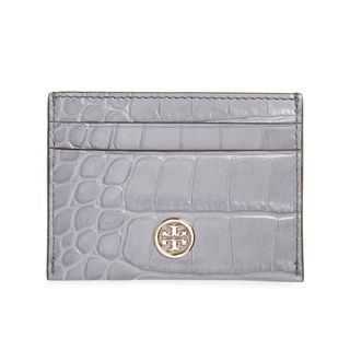 Tory Burch + Robinson Embossed Leather Card Case