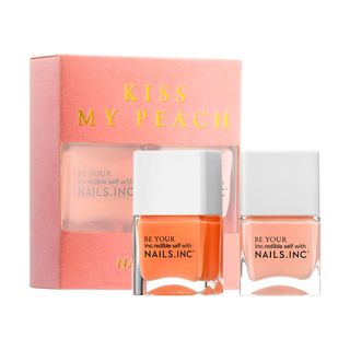 Nails Inc. + Kiss My Peach Duo Nail Set