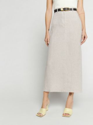 Reformation + Gia Linen Skirt